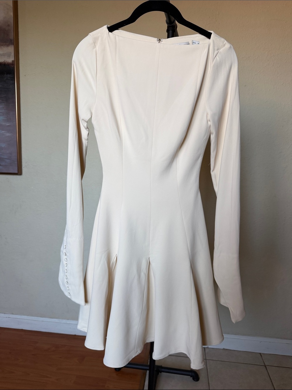 House of CB Francesca Cream Long Sleeve Dress size XS NWOT - Picture 6 of 16